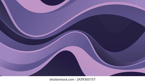 Gradient background with wavy shapes vector design in eps 10