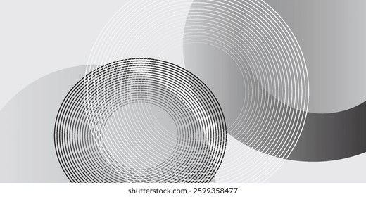 Gradient background from white to black, abstract background 