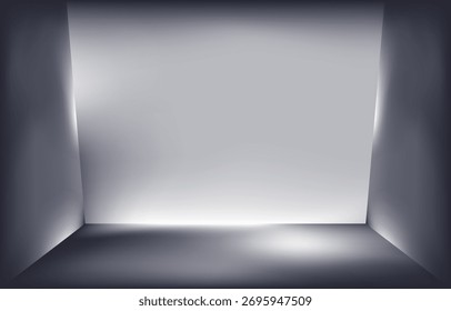 Fondo degradado con color blanco y negro. Ilustración vectorial