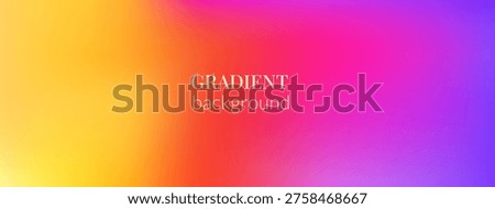 Gradient background with y2k aesthetic. Sunset ombre gradation. Summer blur trendy backdrop with rainbow tones. Vibrant vector warm background with yellow, magenta and violet for femtech presentation.