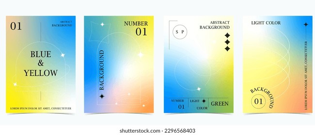 gradient background with y2k and groovy style