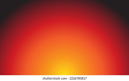 Illustration Red Background Yellow