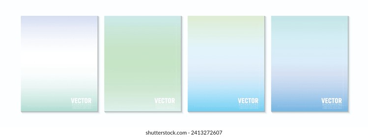 Gradient backgrounds in pastel colors with soft transitions. For covers, wallpapers, branding, social media, and many other projects