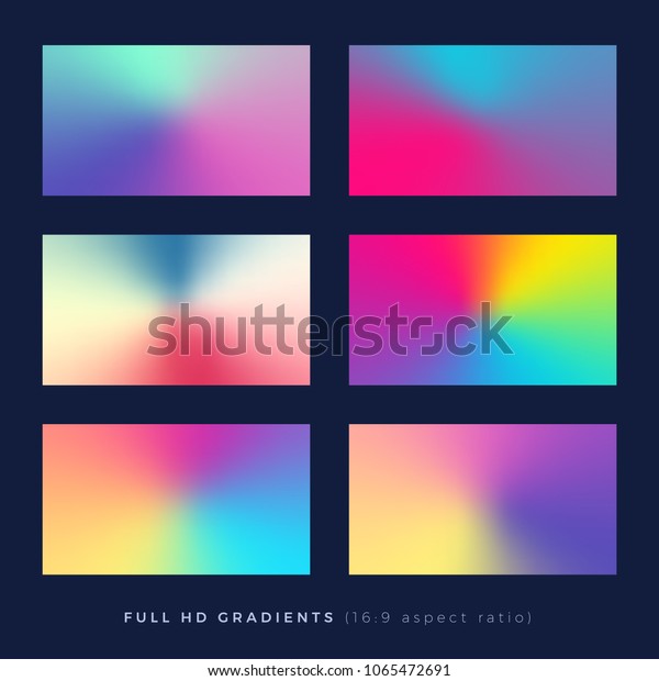 Gradient Backgrounds Soft Color Blend Theme Stock Vector (Royalty Free ...