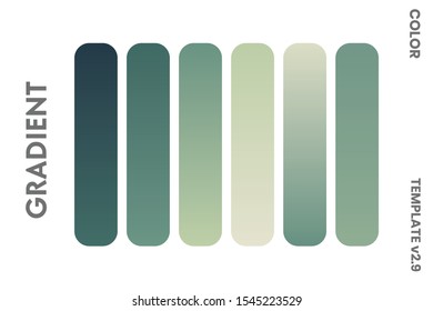 Gradient badge set template color palette
