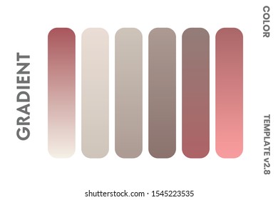 Gradient badge set template color palette