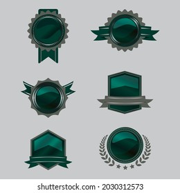 Gradient badges collection Vector design