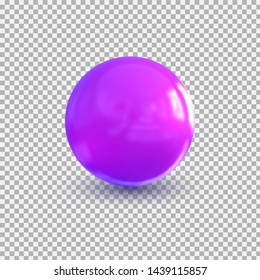 Gradient Ball .Realistic balloon for labels, advertising . Bubble. Vector illustration.