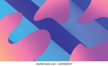 Gradient Banner. 3d Dynamic Layout. Cool Landing Page. Rainbow Cover. Liquid Element. Purple Memphis Design. Plastic Page. Colorful Wallpaper. Magenta Gradient Banner