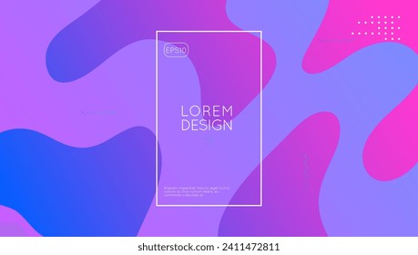 Gradient Banner. Color Landing Page. Art Modern Layout. Violet Graphic Cover. Digital Pattern. Horizontal Paper. Dynamic Journal. Tech Futuristic Wallpaper. Violet Gradient Banner