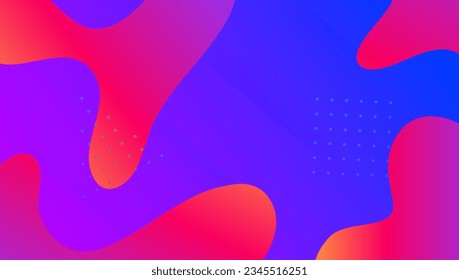 Gradient Banner. Flat Landing Page. Vibrant Design. Color Abstract Shape. Pink Graphic Background. Liquid Journal. Horizontal Paper. Tech Multicolor Invitation. Magenta Gradient Banner