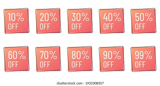 Vorlage für Werbebanner-Rabatte