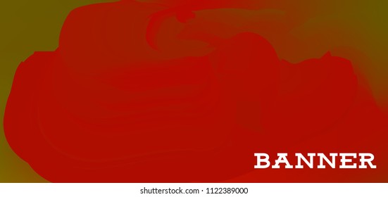 Gradient banner for social network and websites. Blank hanging mockup set. Graphic design for flyers, posters, sale announcements. Empty template. Vector illustration. Colorful horizontal banner.