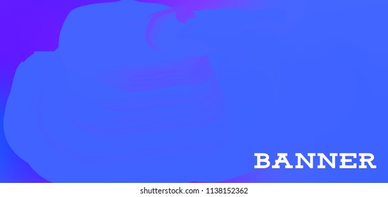 Gradient banner for social network and websites. Blank hanging mockup set. Graphic design for flyers, posters, sale announcements. Empty template. Vector illustration. Colorful horizontal banner.