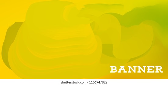 Gradient banner for social network and websites. Blank hanging mockup set. Graphic design for flyers, posters, sale announcements. Empty template. Vector illustration. Colorful horizontal banner.