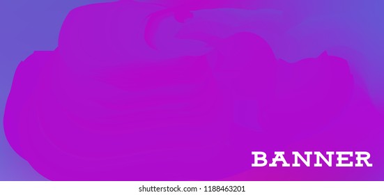 Gradient banner for social network and websites. Blank hanging mockup set. Graphic design for flyers, posters, sale announcements. Empty template. Vector illustration. Colorful horizontal banner.