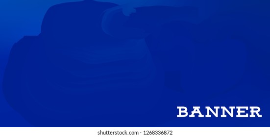 Gradient banner for social network and websites. Blank hanging mockup set. Graphic design for flyers, posters, sale announcements. Empty template. Vector illustration. Colorful horizontal banner.