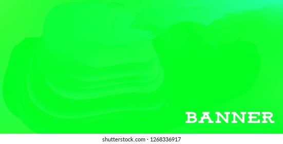 Gradient banner for social network and websites. Blank hanging mockup set. Graphic design for flyers, posters, sale announcements. Empty template. Vector illustration. Colorful horizontal banner.
