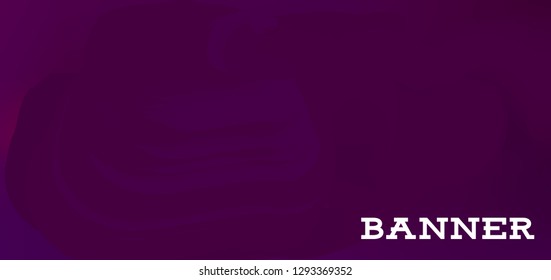 Gradient banner for social network and websites. Blank hanging mockup set. Graphic design for flyers, posters, sale announcements. Empty template. Vector illustration. Colorful horizontal banner.