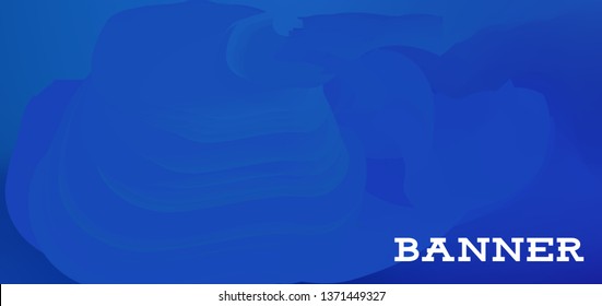 Gradient banner for social network and websites. Blank hanging mockup set. Graphic design for flyers, posters, sale announcements. Empty template. Vector illustration. Colorful horizontal banner.