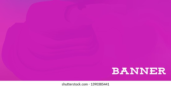 Gradient banner for social network and websites. Blank hanging mockup set. Graphic design for flyers, posters, sale announcements. Empty template. Vector illustration. Colorful horizontal banner.