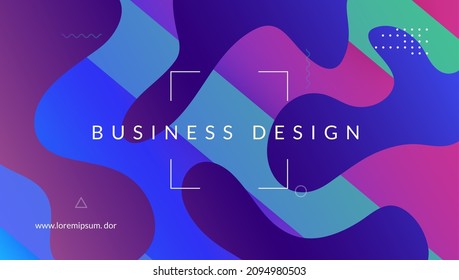 Gradient Banner. Spectrum Brochure. Color Landing Page. Art Modern Background. Dynamic Texture. Pink Memphis Poster. Graphic Frame. Digital Cover. Violet Gradient Banner