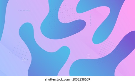 Gradient Banner. Wave Landing Page. Pink Plastic Cover. Neon Geometric Illustration. Fluid Website. Cool Modern Background. Spectrum Paper. Digital Pattern. Lilac Gradient Banner