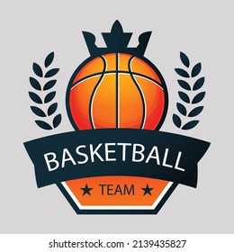 gradient basketball logo set vector
