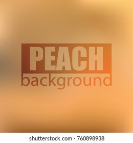 gradient beautiful blurry color background. Nature blurred vector background. Peach