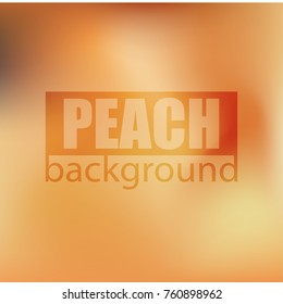 gradient beautiful blurry color background. Nature blurred vector background. Peach