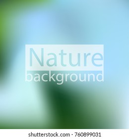 gradient beautiful blurry color background. Nature blurred vector background. leaves and sky