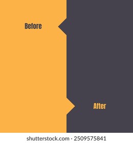 Gradient before and after background template. Two Compare vector templates. abstract graphical element. choose Before after template with comparison frames, vector thin line stars and sparkles. 