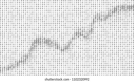 Gradient Binary Code Digits Background. EPS10 Vector