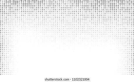 Gradient Binary Code Digits Background. EPS10 Vector