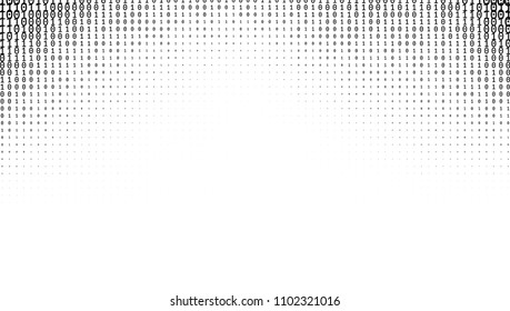 Gradient Binary Code Digits Background. EPS10 Vector