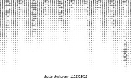 Gradient Binary Code Digits Background. EPS10 Vector