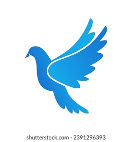 Gradient bird vector illustration design