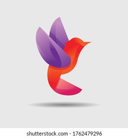 Gradient bird vector illustration eps.10