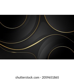 gradient black abstract background. shape design gold gradient effect