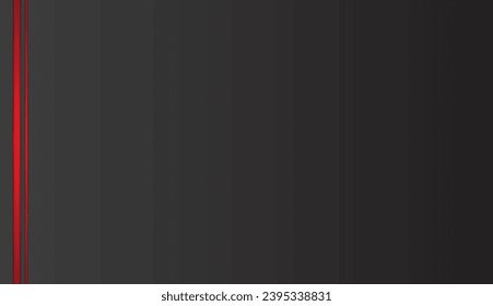 Gradient black background with red stripes on the sides. There is free space to place text, vector illustration.