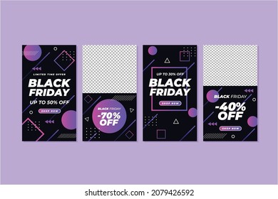 gradient black friday banner vector design illustration