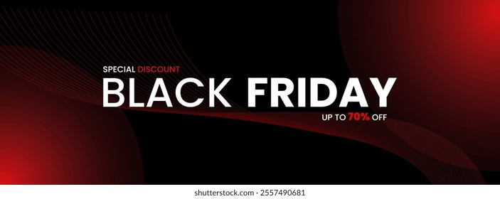 Gradient Black Friday design for advertising, banners, leaflets and flyers.