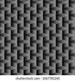 Gradient black geometric design  with repeated pattern