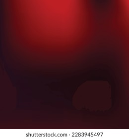 Gradient black and red colored soft vector background isolated on square template. Simple concepted empty copy space backdrop for social media post, digital web decor, and other.