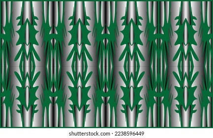 gradient black and white background with green hanging decorative plants