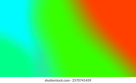 a gradient blend of cyan, green, and orange tones. The colors transition smoothly across the canvas, creating a dynamic and energetic visual effect.