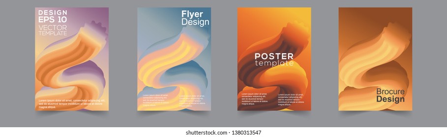Gradient blend modern flyer template