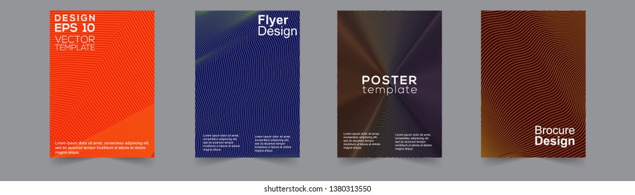 Gradient blend modern flyer template