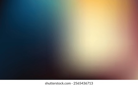 gradient blending deep blue, soft teal, and warm yellow tones with subtle red accents, creating a dreamy and modern abstract visual for artistic projects