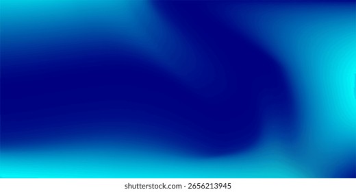 Farbverlauf-Verschmelzung in lebendigen blauen Tönen schafft einen abstrakten und künstlerischen Hintergrund. Reichhaltige Farbtöne